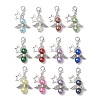 12Pcs 12 Colors Angel Acylic Imitation Pearl Pendant Decoration HJEW-JM02616-2