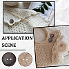 120Pcs Coconut Buttons COCO-CY0001-02-7