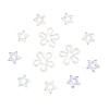 20Pcs 2 Styles Plated UV Acrylic Beads TACR-FS0001-61-2