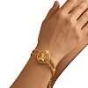 Alloy Hollow Link Rope Chain 2-Strand Bracelets for Women WGE1F9A-02-3