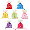 7Pcs 7 Colors Rectangle Cloth Sachet Packing Pouches ABAG-CA0001-19-1