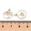 Brass Micro Pave Cubic Zirconia with Natural Pearl Pendants KK-Z146-07A-02-3