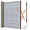 Rectangle Non-woven Fabric & Brocade Water Writing Cloth AJEW-OC0015-27B-1