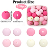 Rubberized Style Imitated Silicone Acrylic Beads MACR-PA0001-06A-01-2