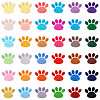 36Pcs 36 Colors Paw Print Computerized Embroidery Cloth Iron on Patches PATC-TAC0001-08-1