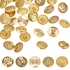 30Pcs 5 Styles Zinc Alloy Shank Buttons BUTT-ME0001-18-1