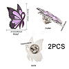 Butterfly with Ribbon Shape Enamel Pin JEWB-WH0023-45-3