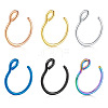 316 Surgical Stainless Steel Clip on Nose Rings WGA7223-03-4