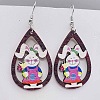 Easter Wood Dangle Earrings FS-WG65A0D-07-1