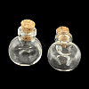 Flat Round Glass Bottle for Bead Containers AJEW-R045-06-2