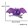 Halloween Bat Glitter Cloth Alligator Hair Clips for Girls PW-WGF1B80-02-1