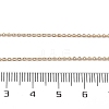 1mm Rack Plating Brass Cable Chain Adjustable Slider Necklaces for Women Men MAK-L044-03G-5