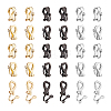 Unicraftale 60Pcs 3 Colors 304 Stainless Steel Clip-on Earring Findings STAS-UN0048-61-1