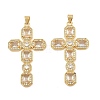Brass Micro Pave Cubic Zirconia Pendants CU-CBADC6C-13G-02-1