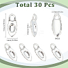 30Pcs Brass Glue-on Flat Pad Bails KK-SC0005-43-2