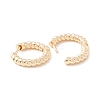 Brass Twist Rope Hoop Earrings for Women KK-A158-07B-G-2