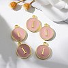 Golden Plated Alloy Enamel Charms ENAM-S118-07I-5