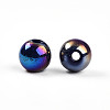 Electroplate Pearlized Glass Pearl Beads EGLA-T021-14A-02-2