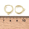 Brass Huggie Hoop Earring Findings KK-A303-30G-3