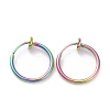 304 Stainless Steel Tubular Clip-on Earrings for Women EJEW-G299-02A-M-1