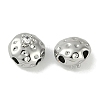 Brass Micro Pave Cubic Zirconia Beads KK-P283-22P-2