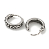 316 Surgical Stainless Steel Hoop Earrings EJEW-D096-23C-AS-2