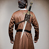 PU Leather Sword Holster Sword Back Sheath for Medieval Renaissance Cosplay Props AJEW-WH0248-583-4