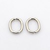 Tarnish Resistant Oval 201 Stainless Steel Saw Cut Open Jump Rings LS-STAS-N040-01-1
