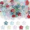 180Pcs 9 Colors Baking Paint Transparent Glass Beads DGLA-YW0001-69-1