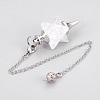 Natural Quartz Crystal Dowsing Pendulums KK-F756-08F-2