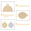 HOBBIESAY 60Pcs 2 Colors Brass Pendants KK-HY0003-39-5