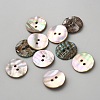 Natural Shell Buttons BUTT-WH0024-041E-1