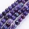 Natural Fire Crackle Agate Beads Strands G-E399-01A-2