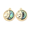 Brass Micro Pave Clear Cubic Zirconia Pendants KK-L211-017G-02-1