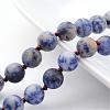 Natural Blue Spot Jasper Necklaces NJEW-D264-14-2