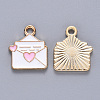 Alloy Enamel Pendants X-ENAM-N054-033-2