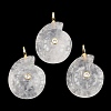 Natural Quartz Crystal Pendants X-G-H353-02G-01-1