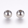 Tarnish Resistant 201 Stainless Steel Beads STAS-G134-09P-1