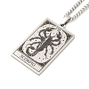 Non-Tarnish 304 Stainless Steel Tarot Pendant Necklaces NJEW-A026-01P-08-2