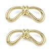 Alloy Bowknot Beads FIND-M079-02G-1