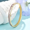 304 Stainless Steel Rhinestone Bangles for Women BJEW-Z092-02G-2