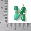 Brass Enamel Pendants KK-E093-03G-N-02-3