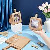 Cardboard Paper Cake Boxes with Plastic Visible Window and Handle CON-WH0117-04A-3