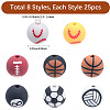 200Pcs 8 Styles Handmade Polymer Clay Beads CLAY-PA0001-10-2