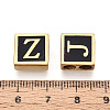 26Pcs 26 Styles 304 Stainless Steel Black Enamel Square Spacer Bars STAS-T073-58G-5