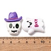 Halloween Theme Opaque Resin Cabochons RESI-B033-01-3