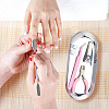 Non-Tarnish Oval 430 Stainless Steel Jewelry Display Plate STAS-CP0001-08P-6