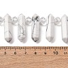 Natural Howlite Double Terminated Point Beads Strands G-H069-B12-01A-4