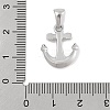 304 Stainless Steel Micro Pave Cubic Zirconia Pendants STAS-D112-03P-04-3