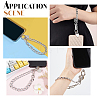 Alloy Phone Hand Strap Chains with Heart Charm DIY-WH0430-030A-5